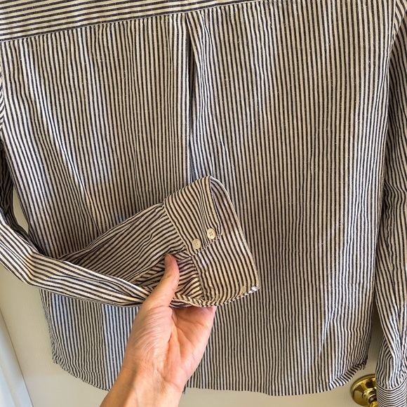 Sezane striped cotton button down - Picture 4 of 5